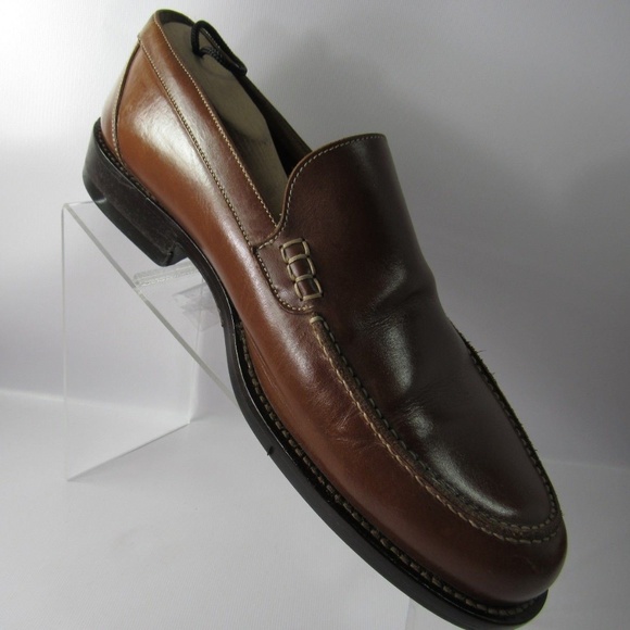 Johnston & Murphy Size 9.5 Brown Loafer Mens B6B16